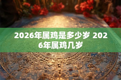 2026年属鸡是多少岁 2026年属鸡几岁