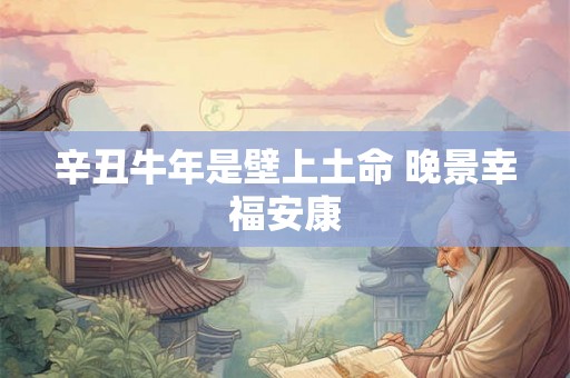 辛丑牛年是壁上土命 晚景幸福安康