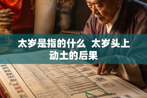 太岁是指的什么  太岁头上动土的后果