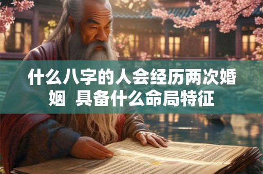什么八字的人会经历两次婚姻  具备什么命局特征