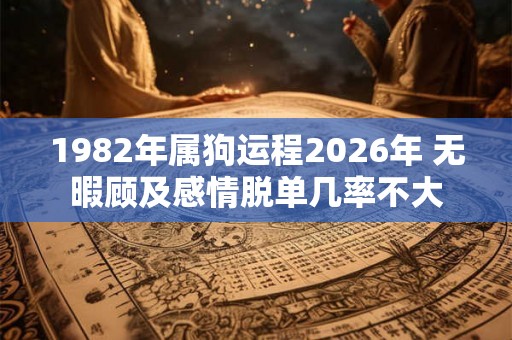 1982年属狗运程2026年 无暇顾及感情脱单几率不大 1982年属狗运程2026年 无暇顾及感情脱单几率不大