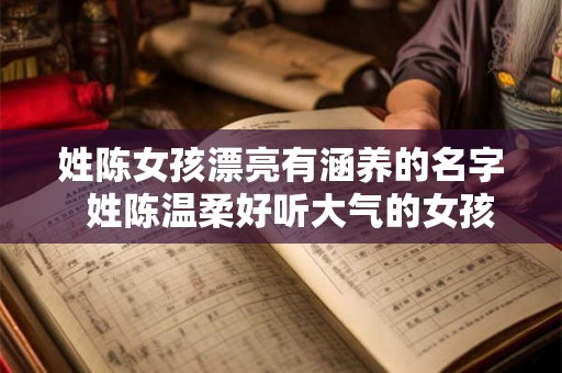 姓陈女孩漂亮有涵养的名字  姓陈温柔好听大气的女孩名字