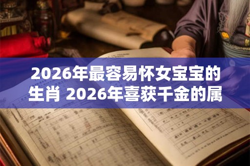 2026年最容易怀女宝宝的生肖 2026年喜获千金的属相
