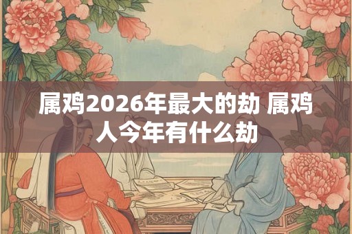 属鸡2026年最大的劫 属鸡人今年有什么劫