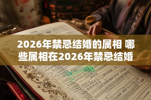2026年禁忌结婚的属相 哪些属相在2026年禁忌结婚