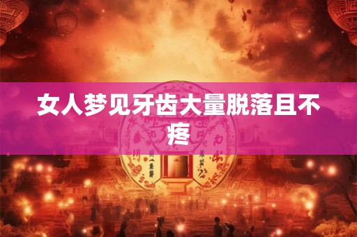女人梦见牙齿大量脱落且不疼 女人梦见牙齿大量脱落且不疼