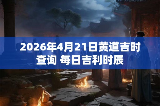 2026年4月21日黄道吉时查询 每日吉利时辰