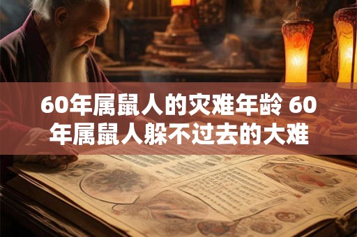 60年属鼠人的灾难年龄 60年属鼠人躲不过去的大难