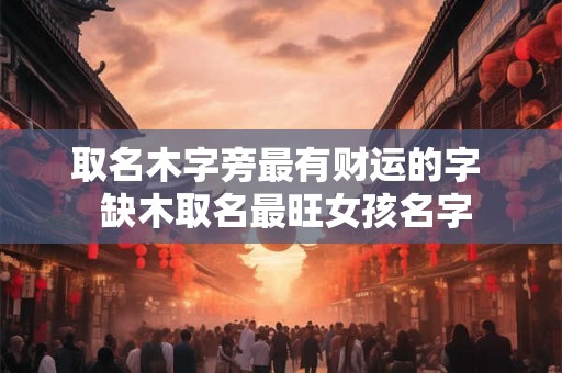取名木字旁最有财运的字  缺木取名最旺女孩名字