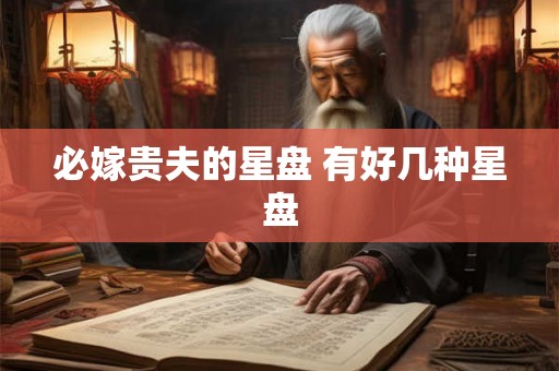 必嫁贵夫的星盘 有好几种星盘