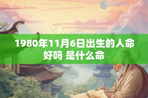 1980年11月6日出生的人命好吗 是什么命 1980年11月6日出生的人命好吗 是什么命