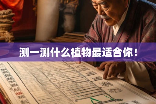 测一测什么植物最适合你！