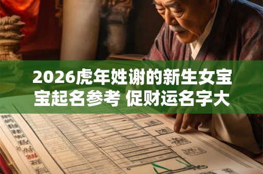 2026虎年姓谢的新生女宝宝起名参考 促财运名字大全