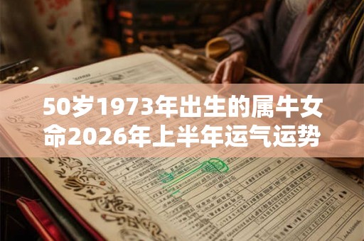 50岁1973年出生的属牛女命2026年上半年运气运势