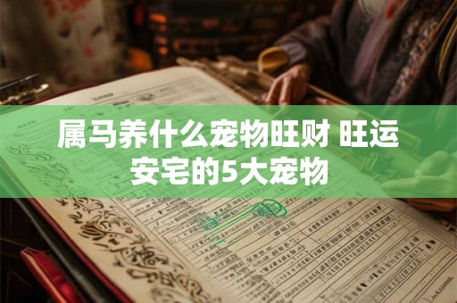 属马养什么宠物旺财 旺运安宅的5大宠物