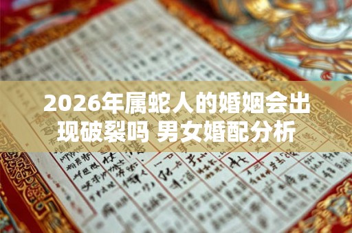 2026年属蛇人的婚姻会出现破裂吗 男女婚配分析