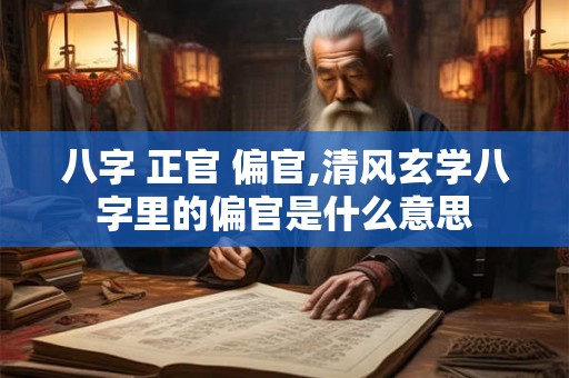 八字 正官 偏官,清风玄学八字里的偏官是什么意思