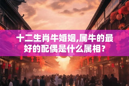 十二生肖牛婚姻,属牛的最好的配偶是什么属相？