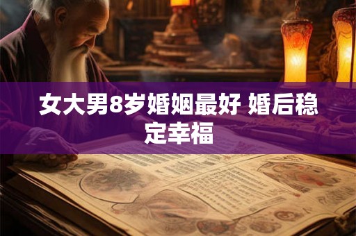 女大男8岁婚姻最好 婚后稳定幸福