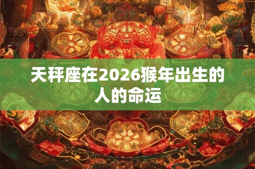 天秤座在2026猴年出生的人的命运 天秤座在2026猴年出生的人的命运