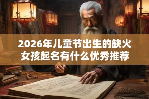 2026年儿童节出生的缺火女孩起名有什么优秀推荐