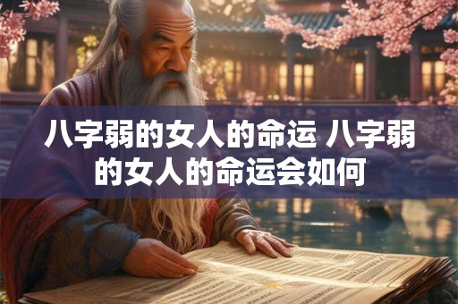 八字弱的女人的命运 八字弱的女人的命运会如何