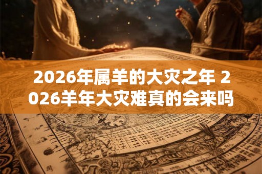 2026年属羊的大灾之年 2026羊年大灾难真的会来吗 2026年属羊的大灾之年 2026羊年大灾难真的会来吗