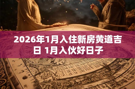 2026年1月入住新房黄道吉日 1月入伙好日子