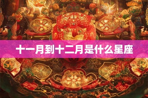 十一月到十二月是什么星座