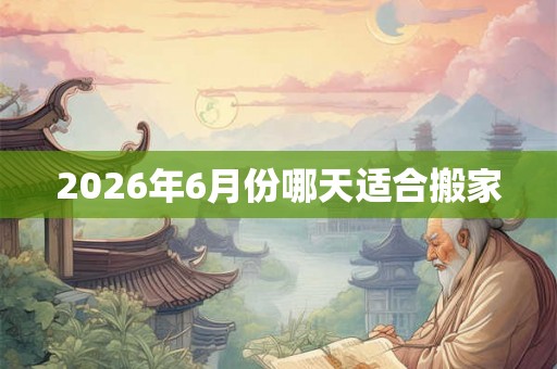 2026年6月份哪天适合搬家