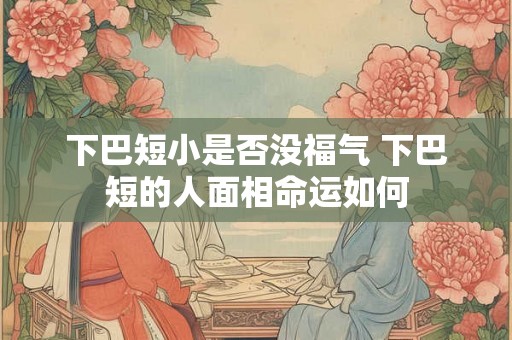 下巴短小是否没福气 下巴短的人面相命运如何