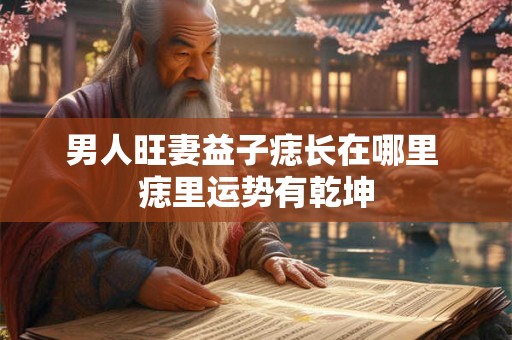男人旺妻益子痣长在哪里 痣里运势有乾坤