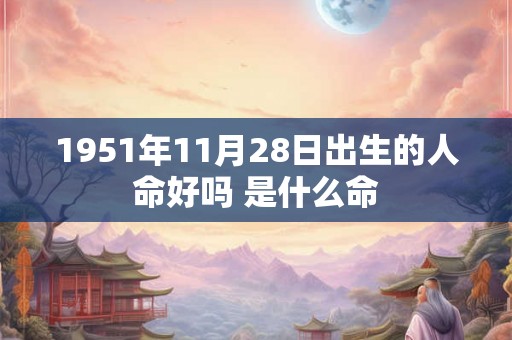 1951年11月28日出生的人命好吗 是什么命