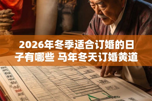 2026年冬季适合订婚的日子有哪些 马年冬天订婚黄道吉日查询
