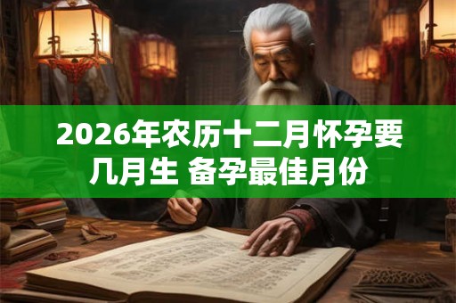 2026年农历十二月怀孕要几月生 备孕最佳月份 2026年农历十二月怀孕要几月生 备孕最佳月份