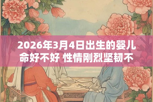 2026年3月4日出生的婴儿命好不好 性情刚烈坚韧不拔