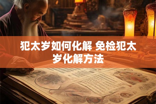 犯太岁如何化解 免检犯太岁化解方法