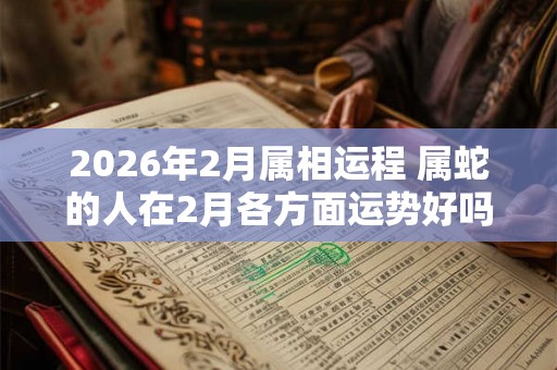 2026年2月属相运程 属蛇的人在2月各方面运势好吗