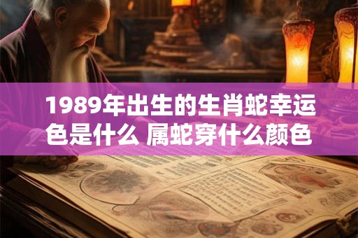 1989年出生的生肖蛇幸运色是什么 属蛇穿什么颜色好