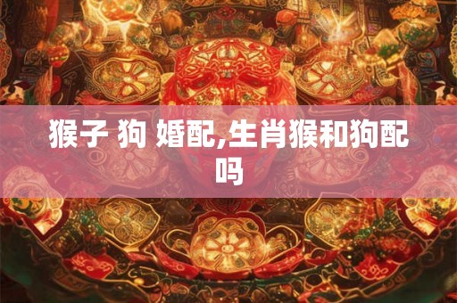 猴子 狗 婚配,生肖猴和狗配吗
