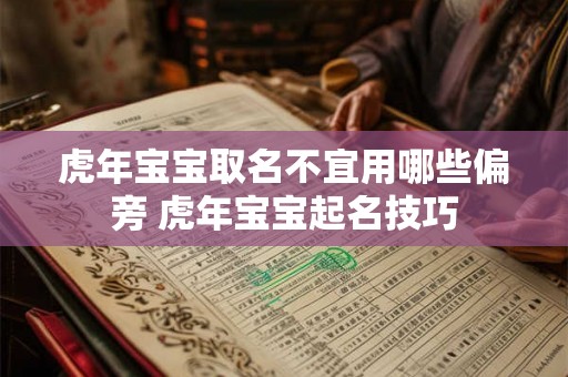 虎年宝宝取名不宜用哪些偏旁 虎年宝宝起名技巧