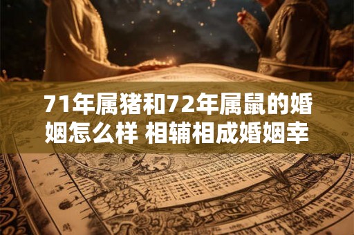 71年属猪和72年属鼠的婚姻怎么样 相辅相成婚姻幸福 71年属猪和72年属鼠的婚姻怎么样 相辅相成婚姻幸福