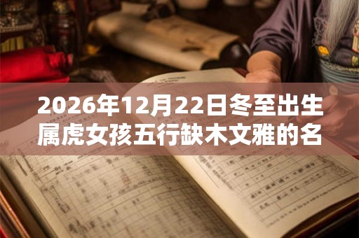 2026年12月22日冬至出生属虎女孩五行缺木文雅的名字