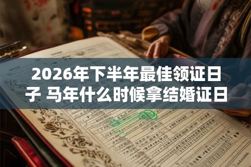 2026年下半年最佳领证日子 马年什么时候拿结婚证日子最好
