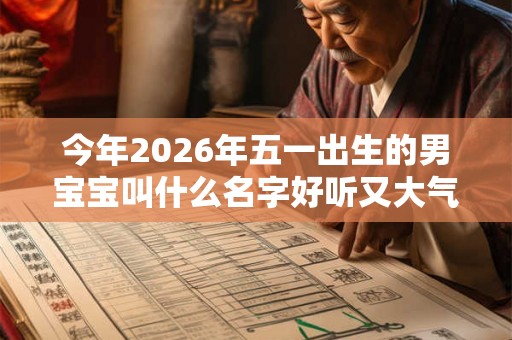 今年2026年五一出生的男宝宝叫什么名字好听又大气