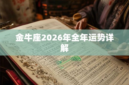 金牛座2026年全年运势详解
