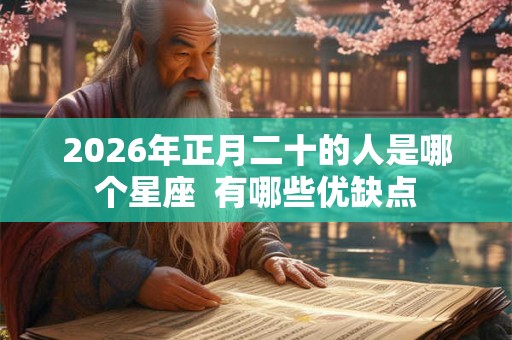 2026年正月二十的人是哪个星座  有哪些优缺点