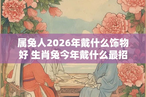 属兔人2026年戴什么饰物好 生肖兔今年戴什么最招财