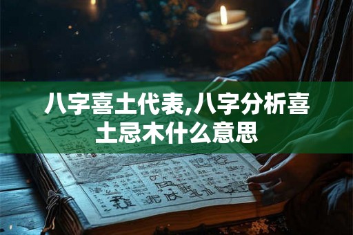 八字喜土代表,八字分析喜土忌木什么意思 八字喜土代表,八字分析喜土忌木什么意思