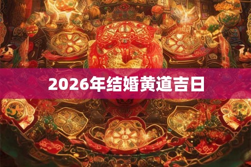 2026年结婚黄道吉日